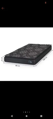 Colchão solteiro pillow top molas city preto helen