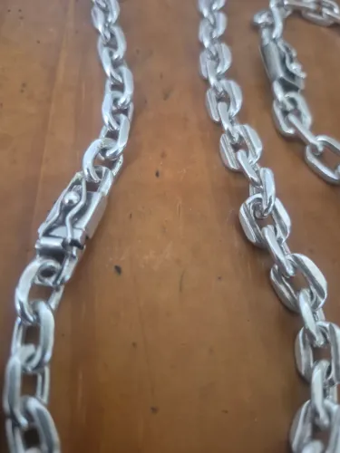 Cordão e pulseira de prata 950. 141 gramas