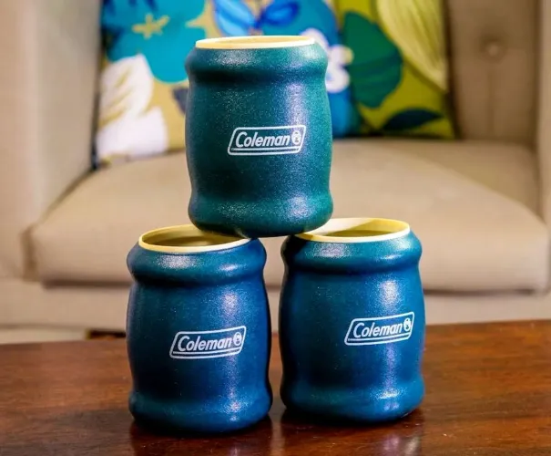 Porta-Latas Vintage Coleman Tuffoams - Item Clássico Americano (3 Unidades)
