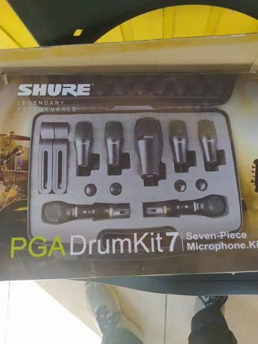 Conjunto De Microfones De Bateria Profissionais Shure Pga Dr