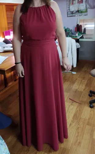 Vestido Marsala