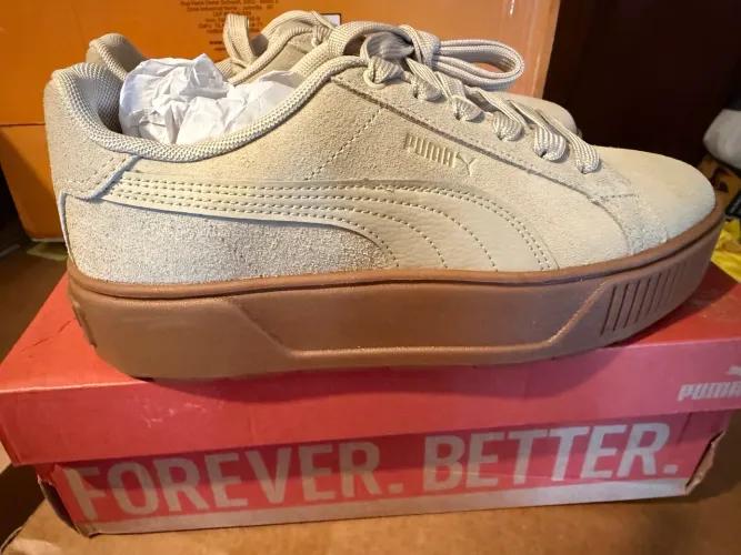 Tenis Puma karmen sd bdp cor toasted Almond número 37 br