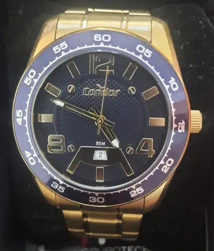 Relógio Condor, dourado, lindo, estado de novo.