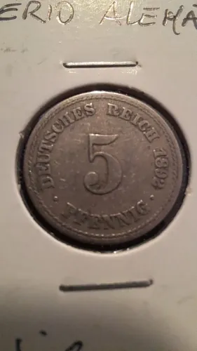 Moeda Império Alemão 1892