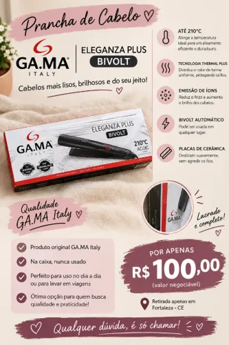? VENDO PRANCHA GA.MA ITALY ?