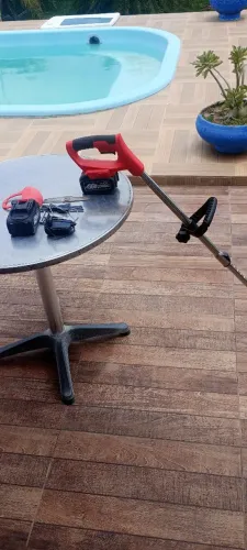 Roçadeira cortador Grama Auxom 2 Baterias 36 V, Sem fio
