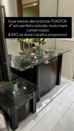 Duas mesas decorativas TOKSTOK