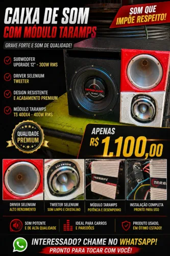 Vendo Caixa de som TRIO COMPLETA!