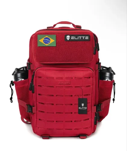 Mochila Elitte Outdoor 50 Litros Vermelha NOVA tática