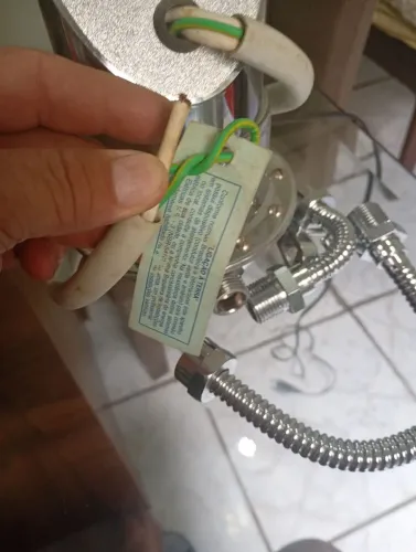 Aquecedor metálico de água,fame,zero