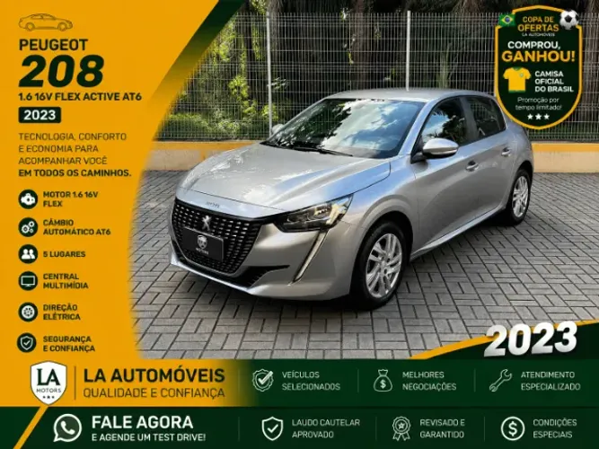 Peugeot 208 Active 1.6 Flex 16V 5P AUT 2023