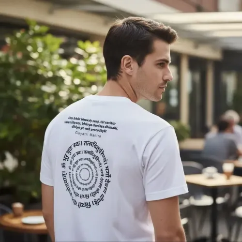 Camiseta Gayatri Mantra Sanscrito Hindi The Smoke of The Dragon