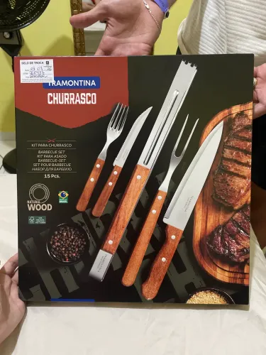TRAMONTINA KIT CHURRASCO 15 PCS