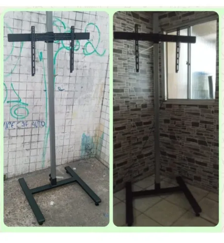 SUPORTE PARA TV MODELO PEDESTAL REGULÁVEL DE 32 A 75 POLEGADAS PARA RESTAURANTE/EVENTOS 