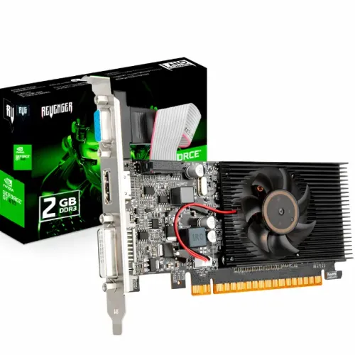 Placa de Vídeo Revenger Nvidia GeForce GT610 2GB DDR3 PCI-E HDMI DVI VGA 64bit PC pode ret