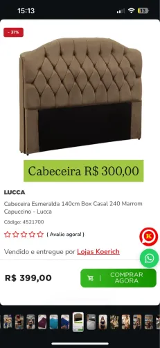Cabeceira de cama 