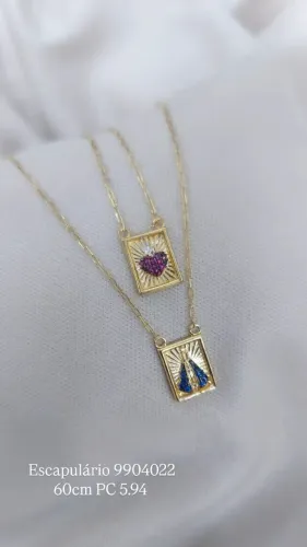 Corrente sr aparecida ouro 18k gold