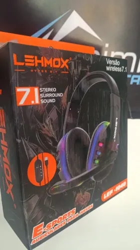 Fone De Ouvido Headset Gamer Com Microfone Rgb Pc Usb 7.1 Lehmox Lef 1040 - Loja Coimbra