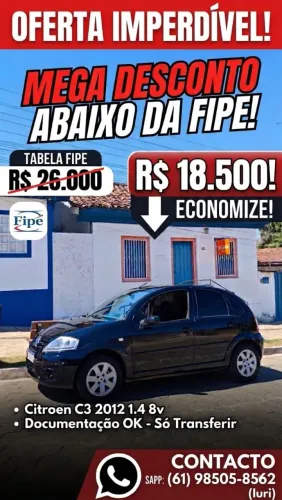 Citroen C3 GLX 1.4/ GLX Sonora 1.4 Flex 8V 5P 2012
