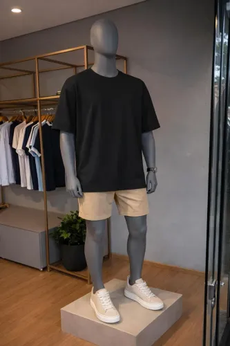 Camiseta Oversized Alpha Original Suedine Alta Gramatura Gola Ribana