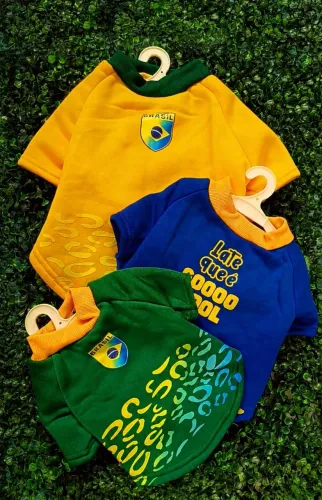 Roupa Copa do Brasil para Cachorro e Gato | Camiseta Pet .Leia a Descrição!