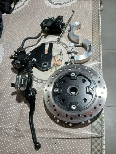 Kit freio a disco traseiro para titan 150 fan 150 ,mais manicoto esportivo