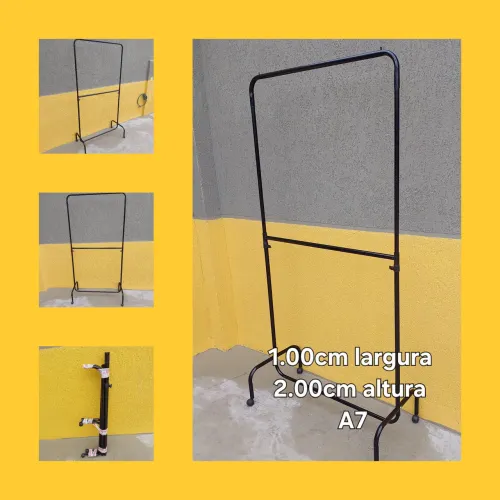 Arara com rodinhas 2 níveis 1.00cm
