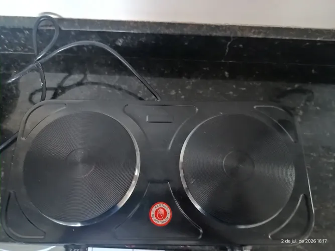 Cooktop elétrico duas bocas