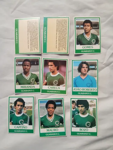 Cards ping pong futebol - Guarani (completo)