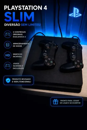 Ps4 Slim 500GB, Todo Zero