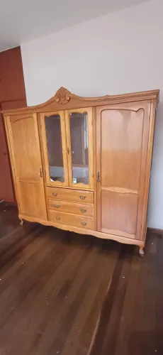 CONJUNTO MOVEIS ANTIGO PEROBA ROSA