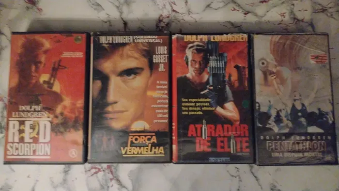 4 FITAS VHS DOLPH LUNDGREN
