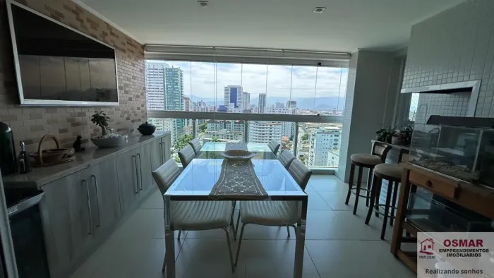 Apartamento à venda em Santos-SP, Boqueirão: 3 quartos, 1 suíte, 2 salas, 3 banheiros, 2 v