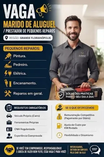Vaga Técnico em Pequenos reparos 