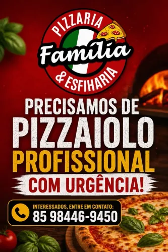 Tenho vaga pra pizzaiolo