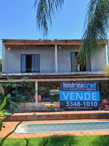 Chácara para Venda em Alvorada do Sul, 3 dormitórios, 2 banheiros, 5 vagas