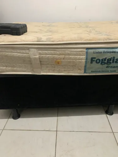 Cama base mais colchão de mola (solteiro)