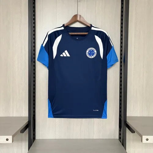 Camisa Cruzeiro 26/27 Treino Adidas Masculina - Azul Escuro