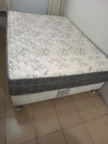 Cama BOX Ortobom mais colchão de Bambu
