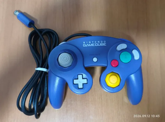 Controle Game Cube Azul fundo transparente original 