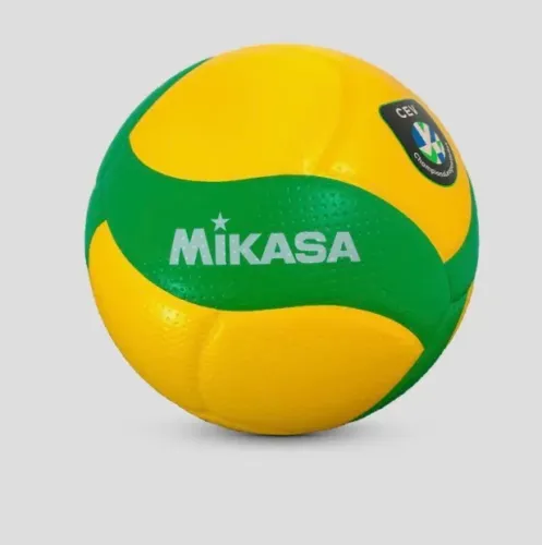 Bola Oficial de Voleibol V200W-CEV Amarelo/Verde Mikasa