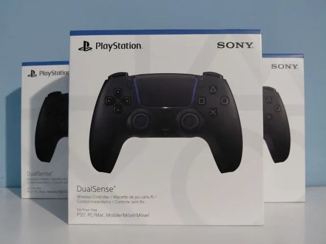 Controle Ps5 Dualsense Midnight Black (LACRADO) NF e garantia 