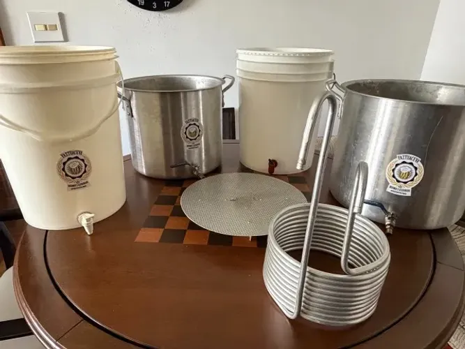Kit Cervejeiro Alumínio Até 20L - Fabricação de Cerveja Artesanal COMPLETO