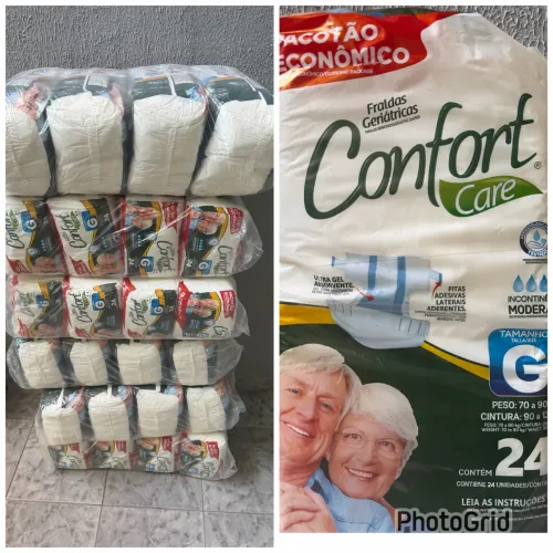 Fralda geriatrica, total 576 fraldas 