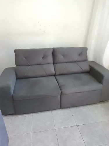 Sofá 3 lugares retrátil e reclinável
