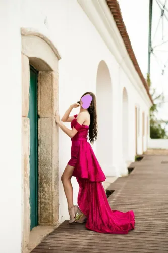 Vestido de debutante para recepção ou ensaio fotográfico, tamanho P.<br>Retirar em Capoeiras