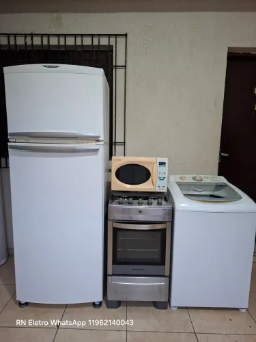 Geladeira + Fogão + Máquina de lavar e Microondas em Guarulhos SP