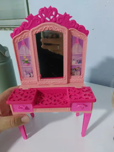 Barbie penteadeira do filme super babie 