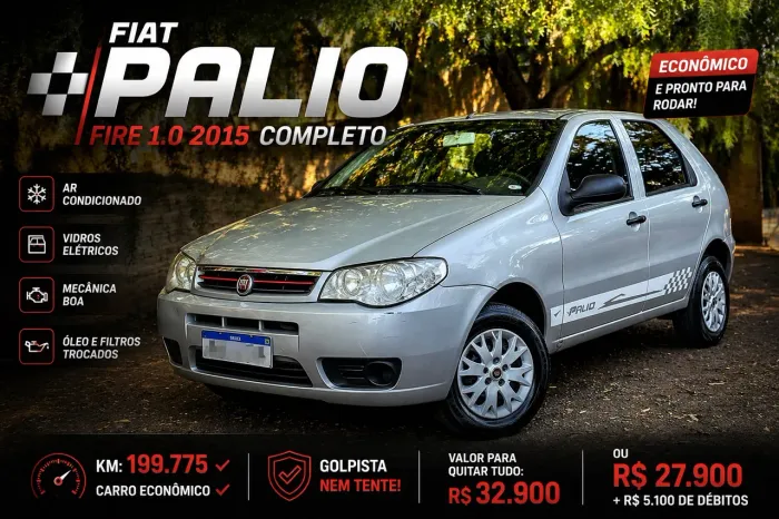 Fiat Palio 1.0/ Trofeo 1.0 Fire/ Fire Flex 4P 2015