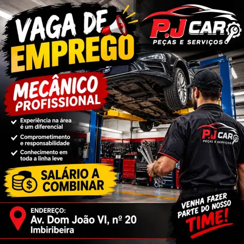 Vaga de emprego para Mecânico com experiência!